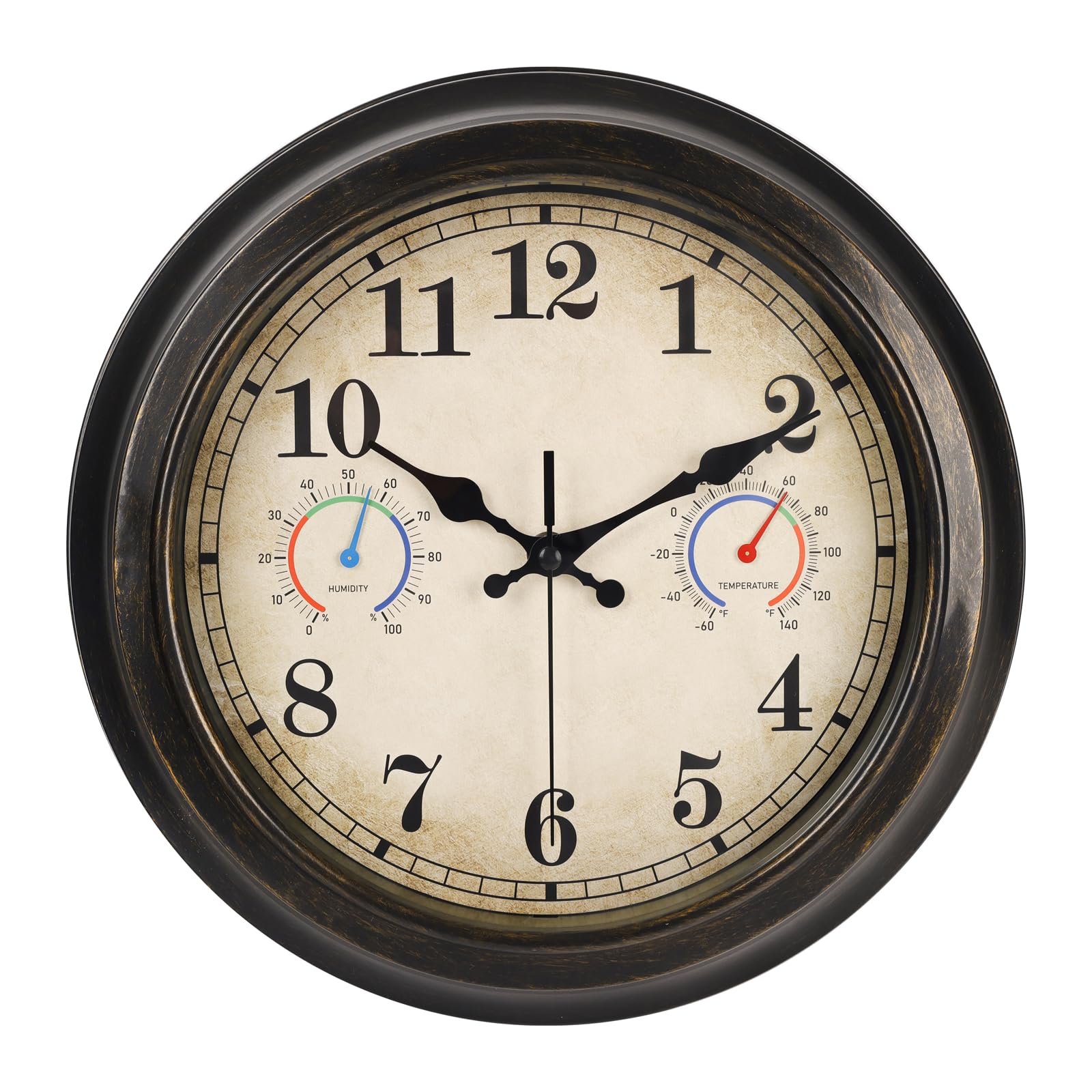 Alarllok frente del reloj bronce, lectura rápida y aspecto decorativo