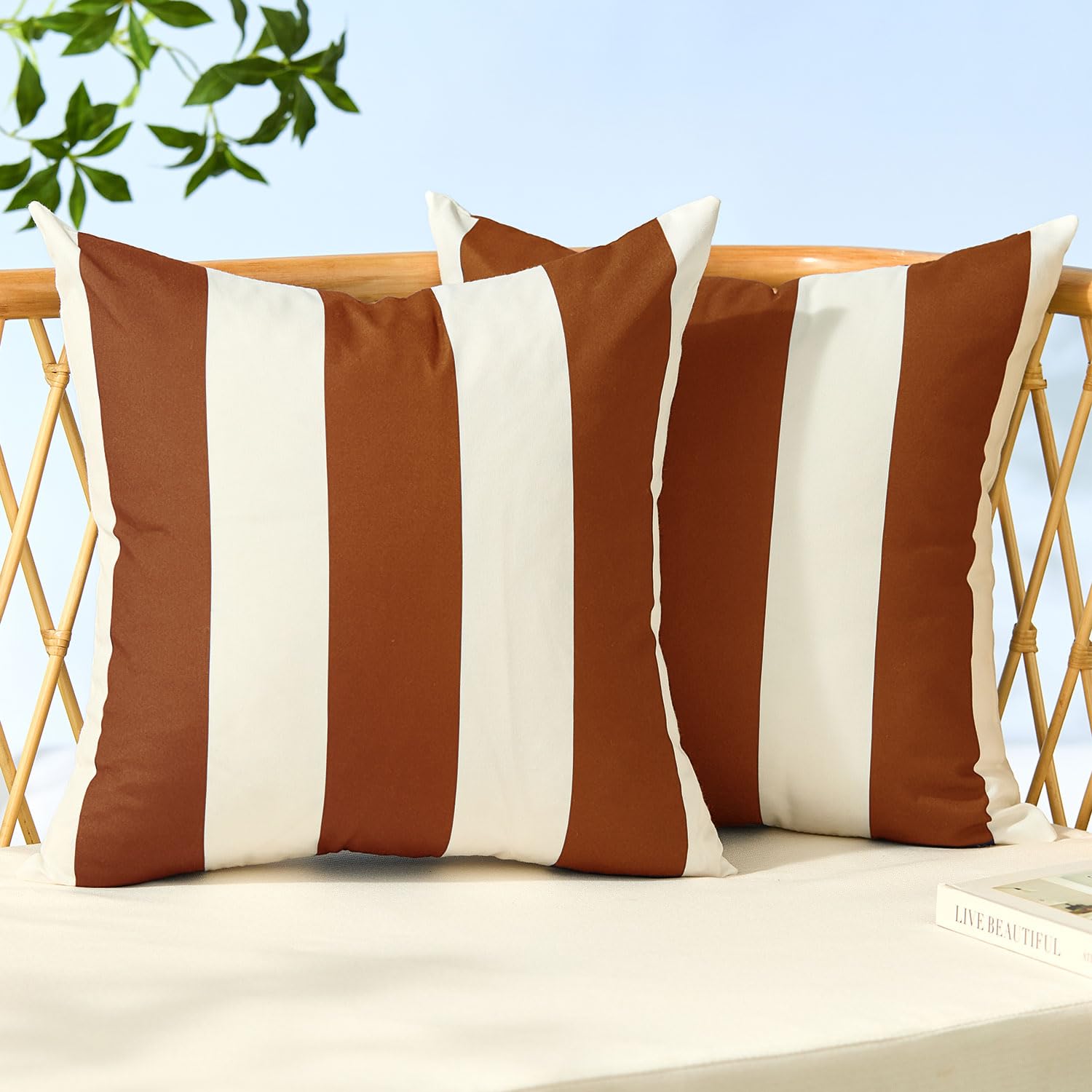 Allorry funda frontal con rayas rust mostrando color y diseño resistente
