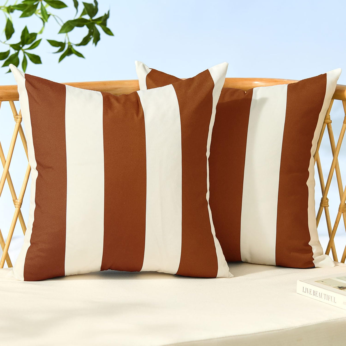 Allorry funda frontal con rayas rust mostrando color y diseño resistente