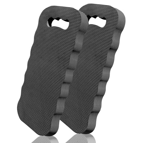 Altdorff vista frontal del par de rodilleras en negro, protección cómoda