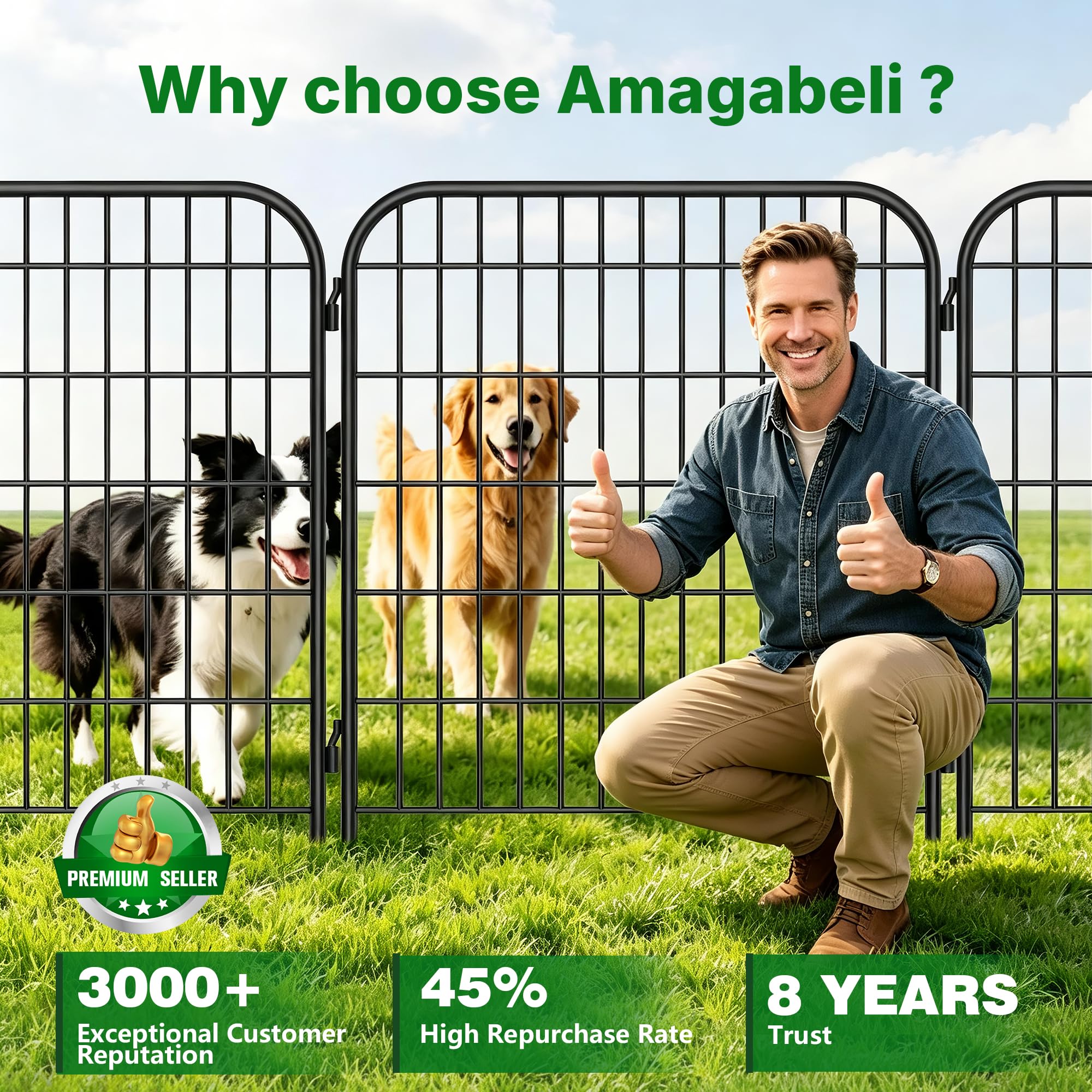 AMAGABELI comparación de tamaño con mano para escala visual