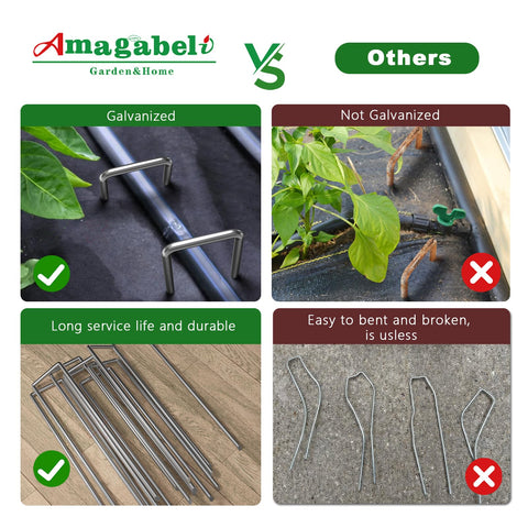 AMAGABELI GARDEN & HOME grapas instaladas en jardín, acabado profesional