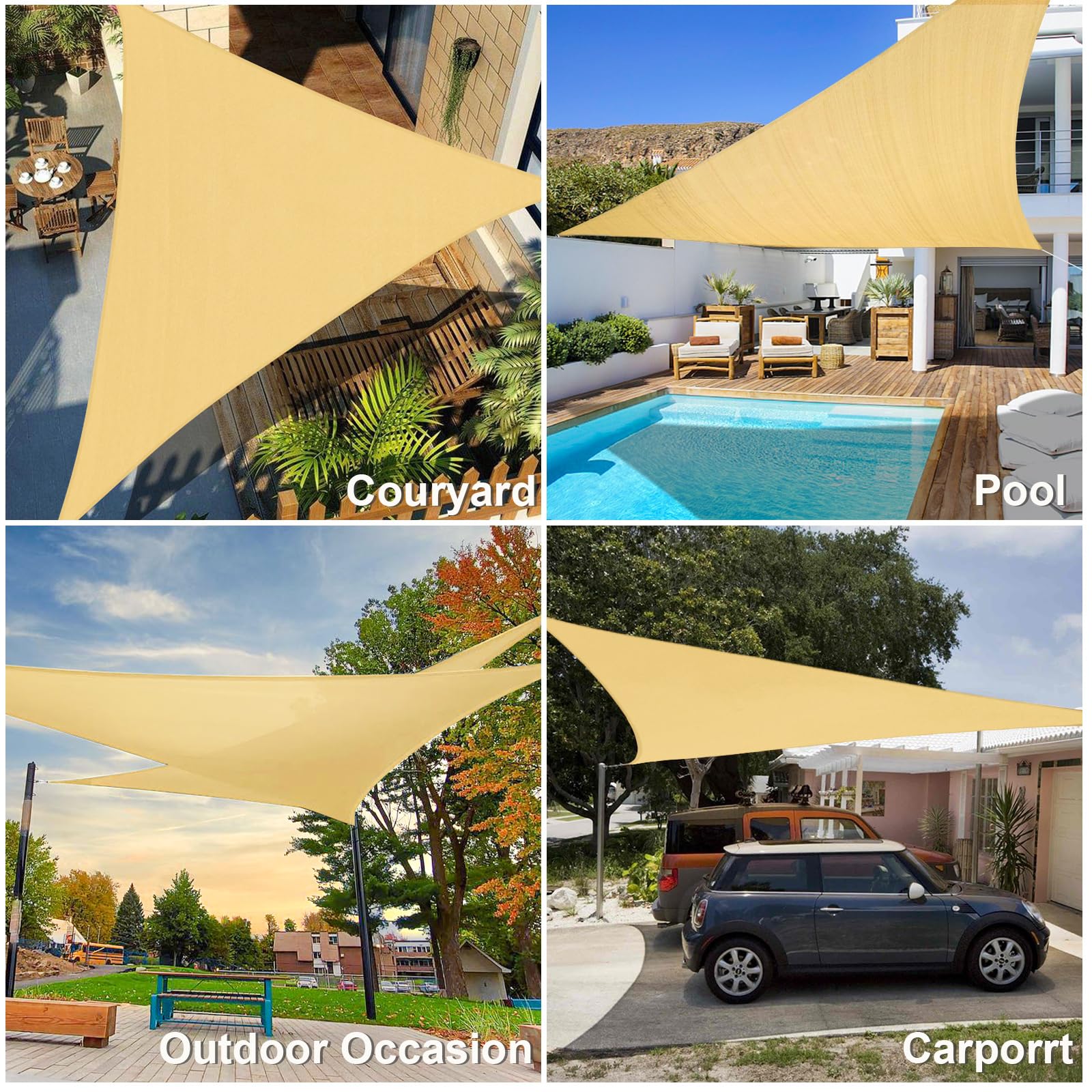 Amagenix ambiente exterior con vela creando zona de descanso y sombra