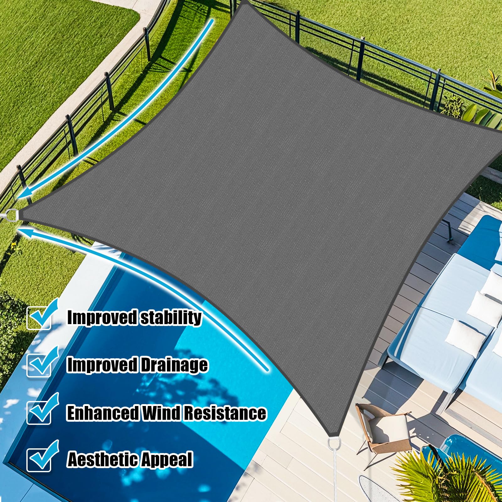 Amagenix detalle de textura HDPE que destaca transpirabilidad y durabilidad