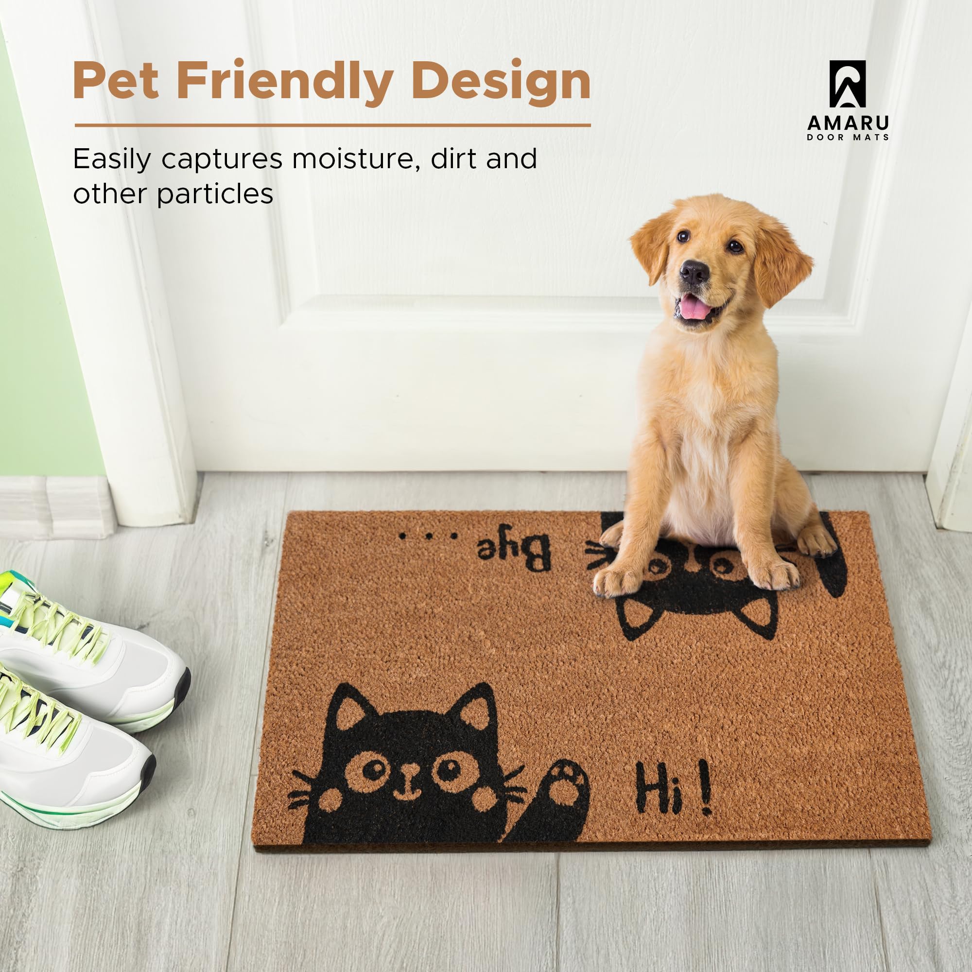 AMARU DOOR MATS en patio exterior creando una entrada acogedora y funcional