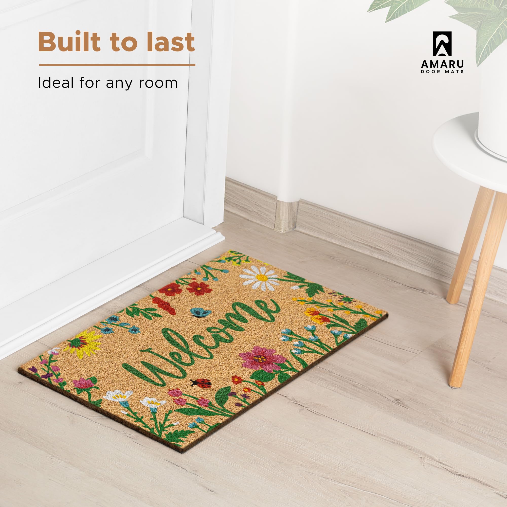 AMARU DOOR MATS ambientación en porche mostrando estilo y protección