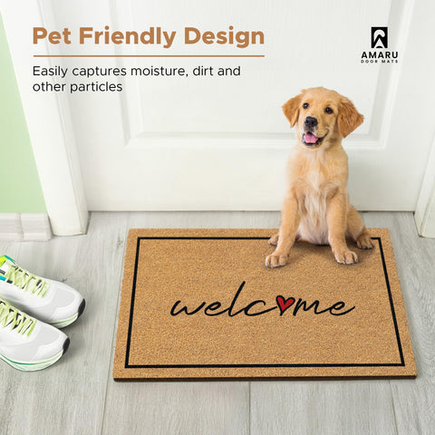 AMARU DOOR MATS instalado en porche que realza la estética exterior