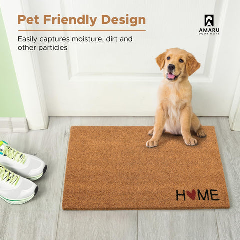 AMARU DOOR MATS en porche creando aspecto acogedor y ordenado