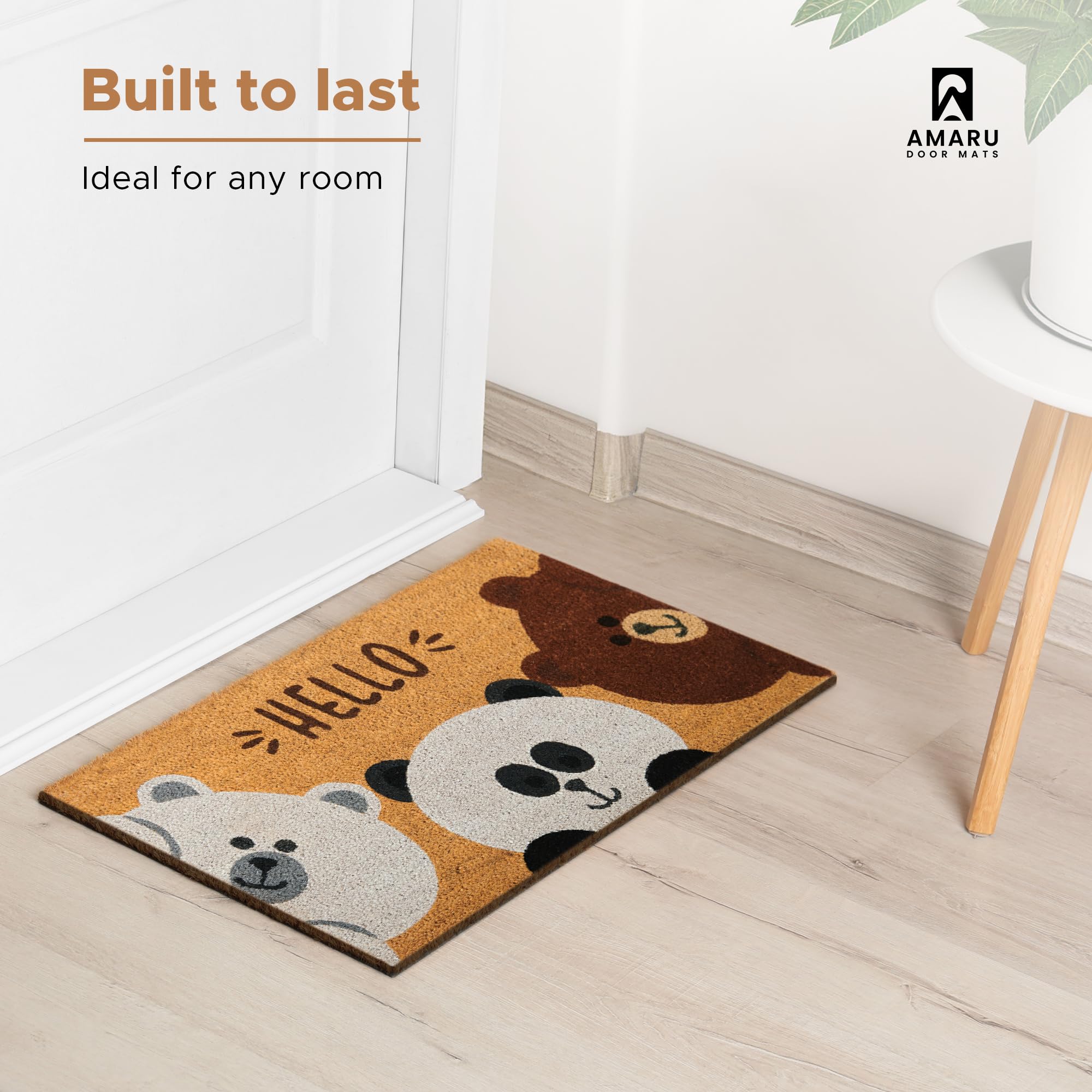 AMARU DOOR MATS base antideslizante mostrando seguridad y estabilidad