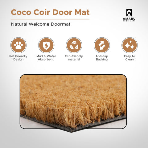 AMARU DOOR MATS base antideslizante que evita desplazamientos