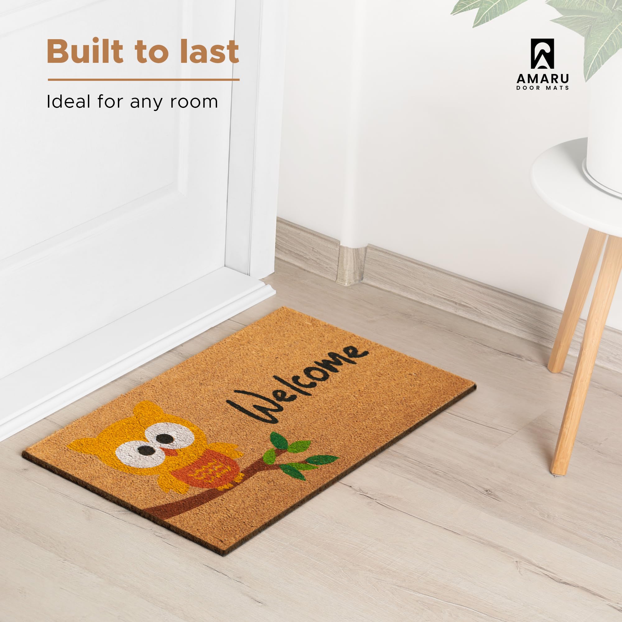 AMARU DOOR MATS comparado con puerta para apreciar tamaño