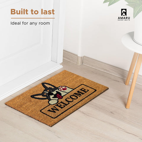 AMARU DOOR MATS comparación de tamaño 17x29 in para umbrales estándar