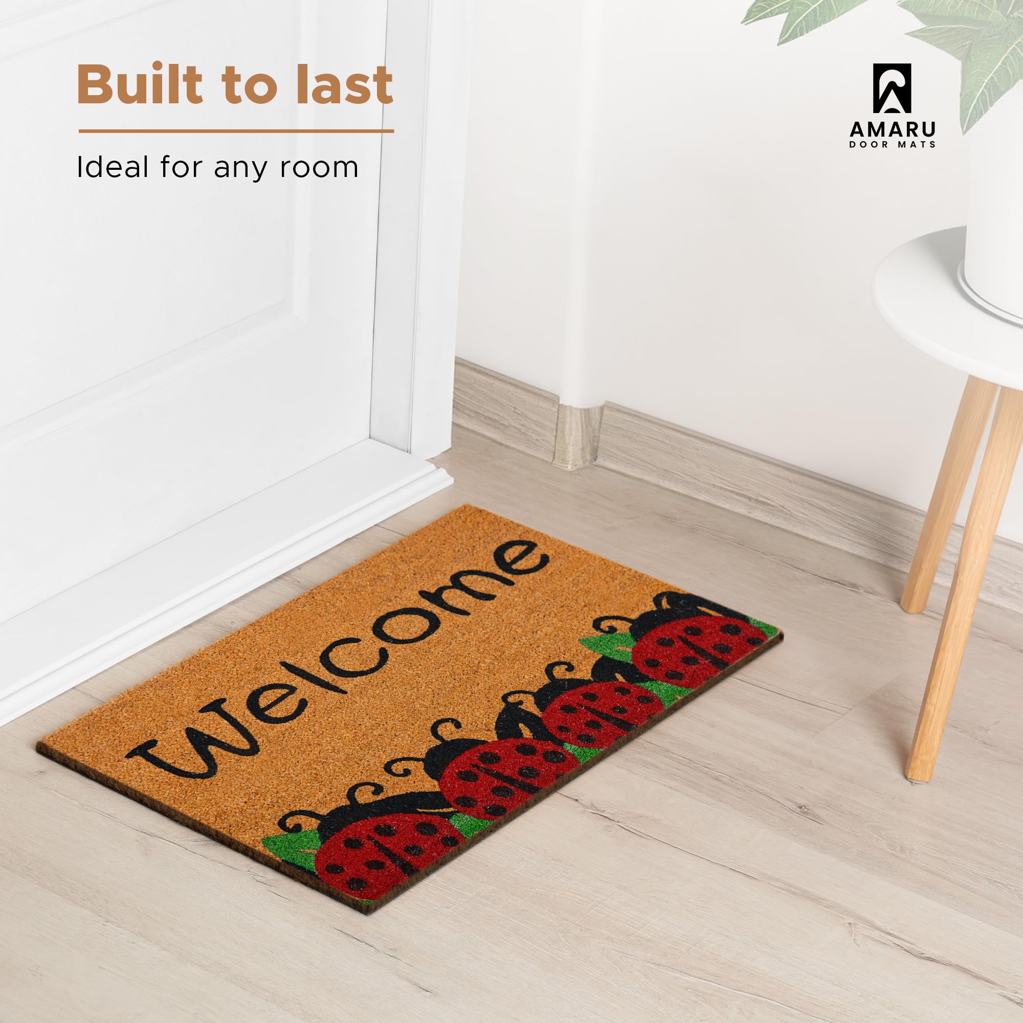 AMARU DOOR MATS comparación de tamaño 17 x 29 in para puertas estándar