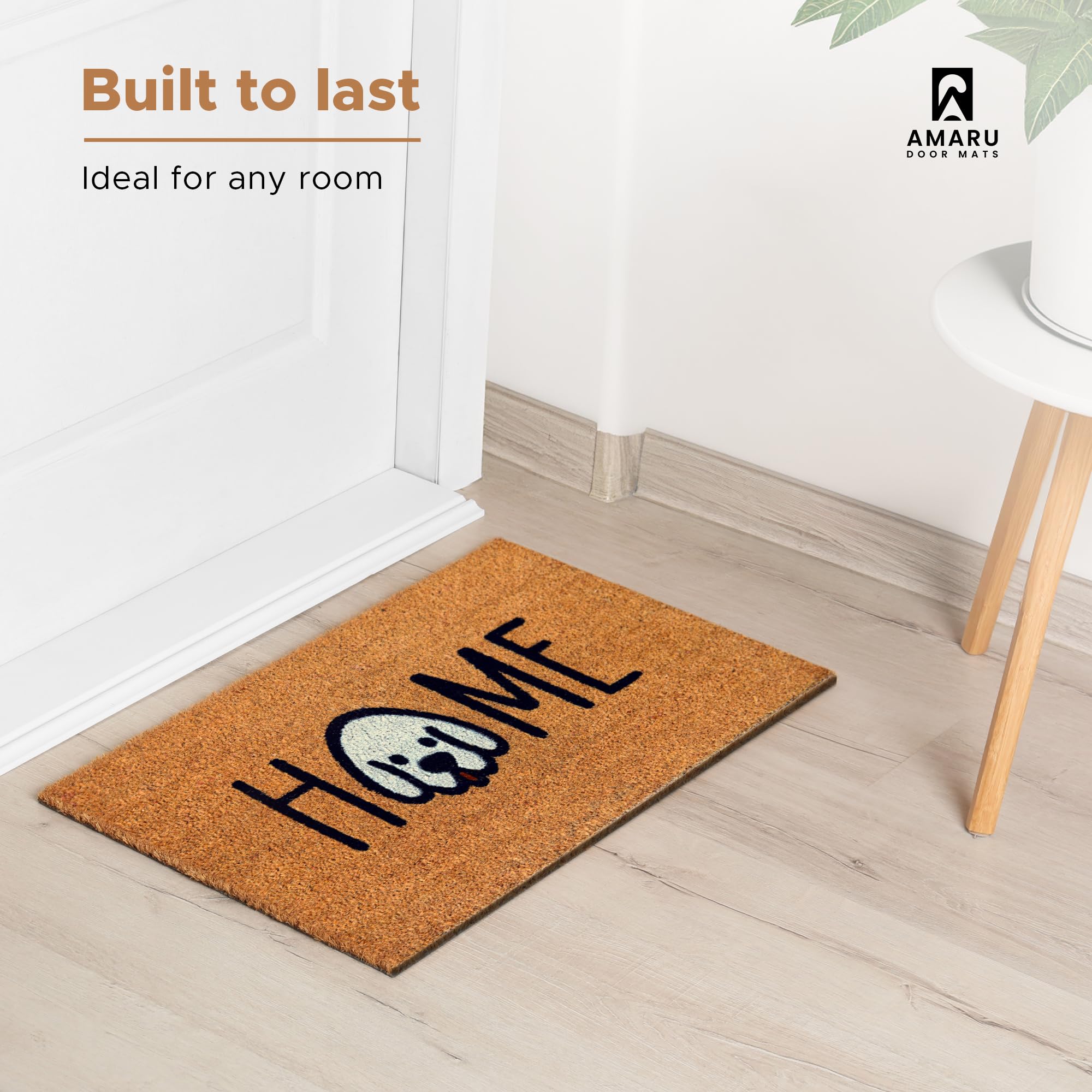 AMARU DOOR MATS cerca de perro mostrando resistencia al uso diario
