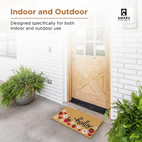 AMARU DOOR MATS detalle del borde resistente y acabado duradero para exterior
