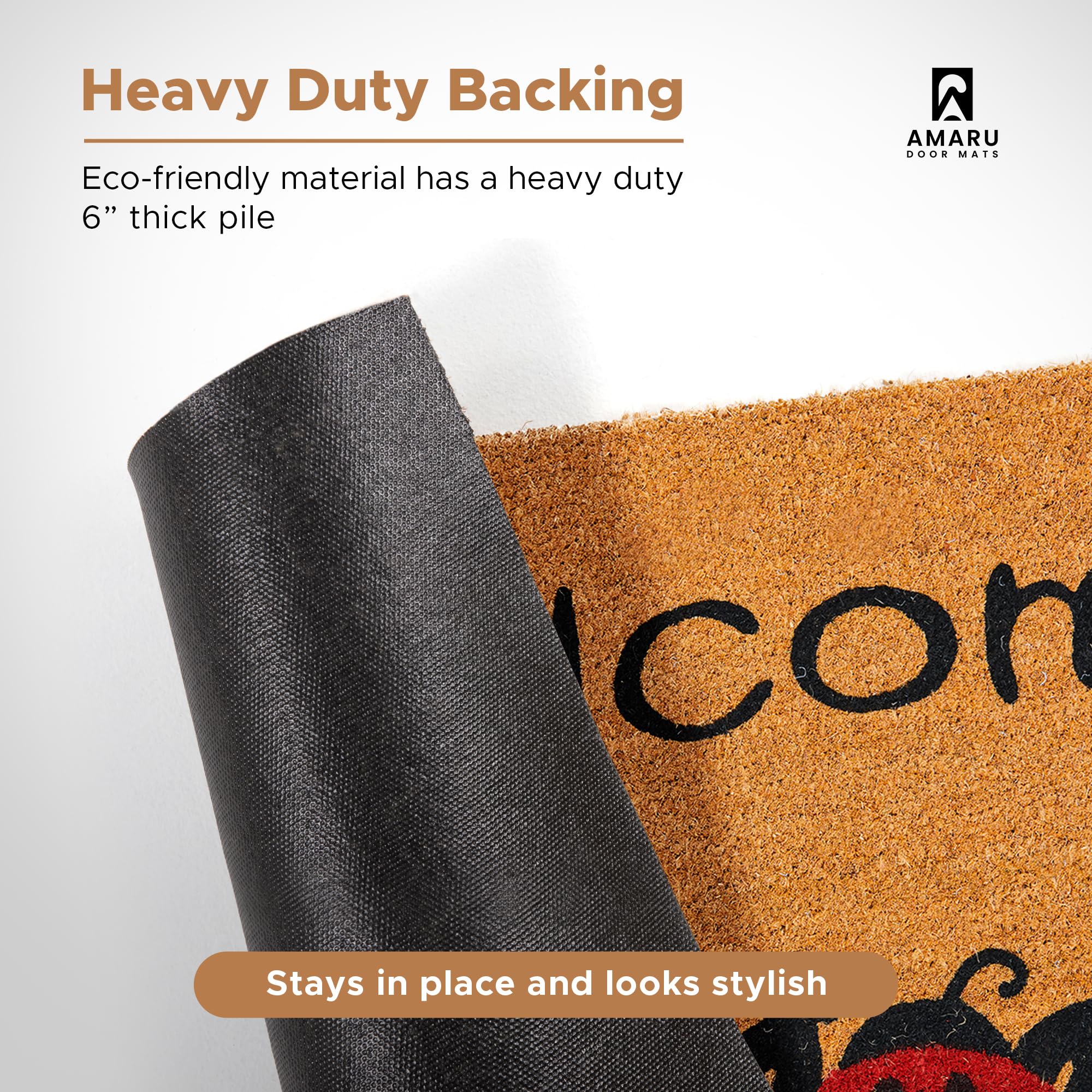 AMARU DOOR MATS borde reforzado que aumenta durabilidad y resistencia