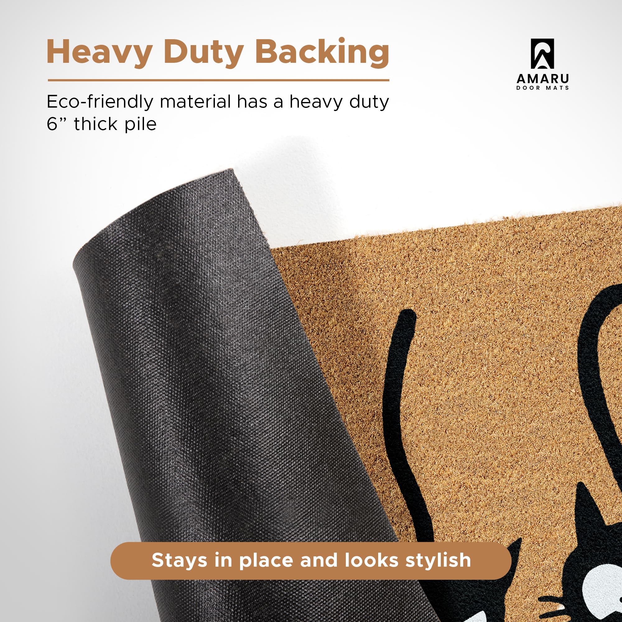 AMARU DOOR MATS detalle del borde refuerzo para mayor durabilidad