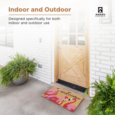 AMARU DOOR MATS en una entrada real creando bienvenida y protección del interior