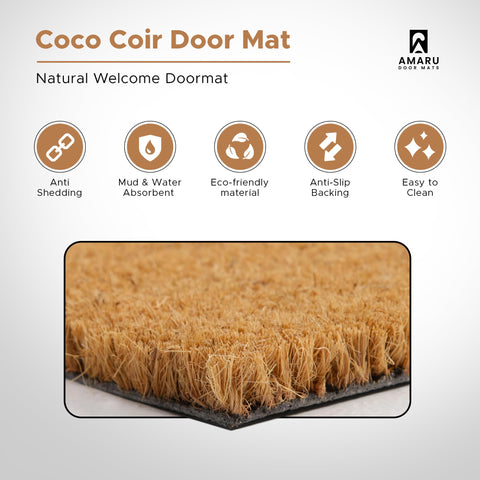AMARU DOOR MATS colocado en entrada exterior mostrando estilo y limpieza