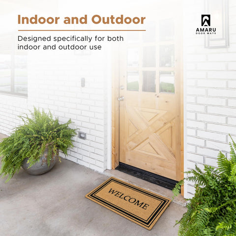 AMARU DOOR MATS en entrada de patio mostrando protección contra suciedad
