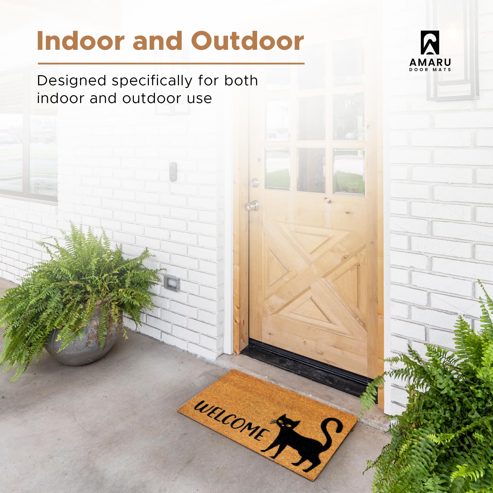 AMARU DOOR MATS colocado en entrada mostrando apariencia acogedora