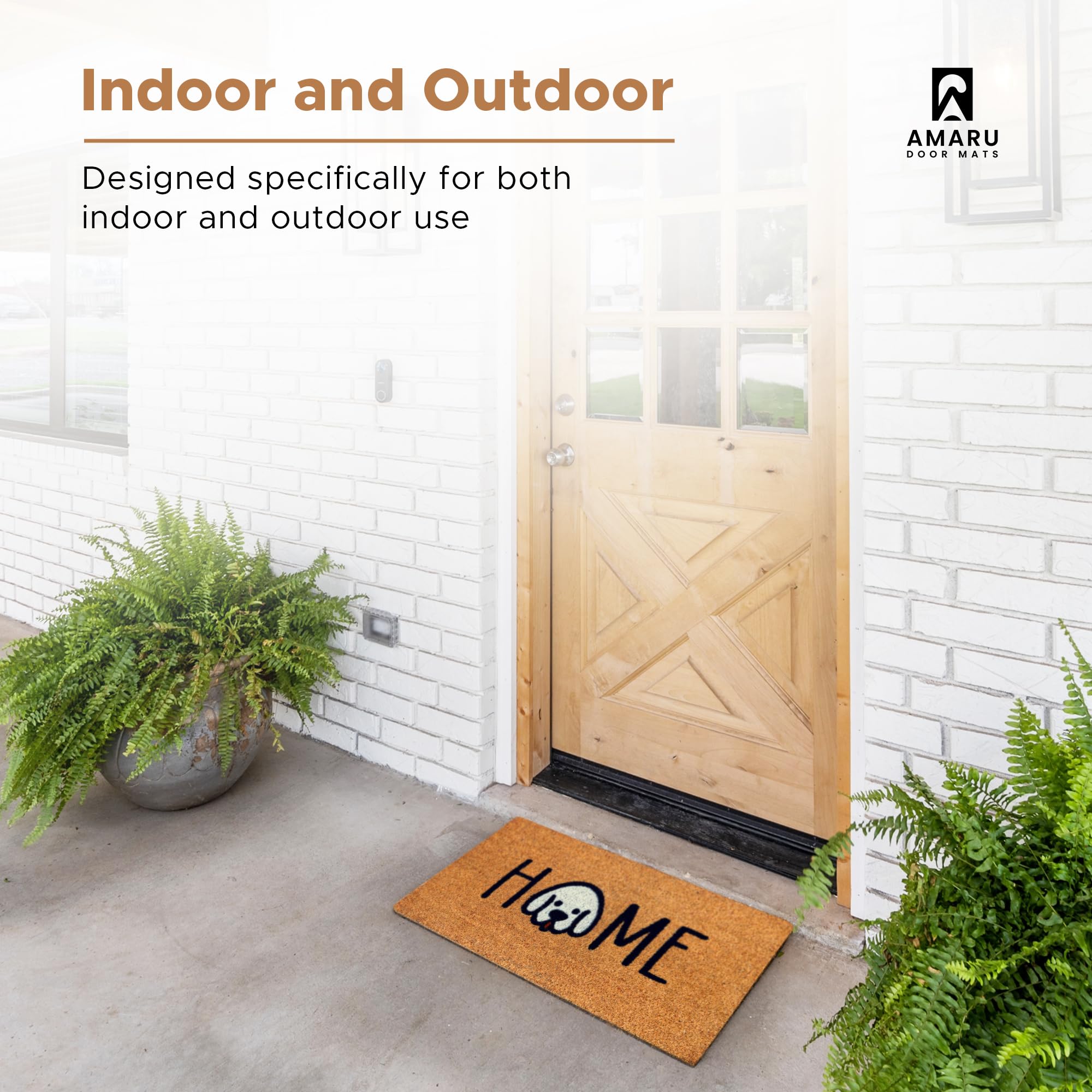 AMARU DOOR MATS colocado en entrada aportando limpieza y estilo