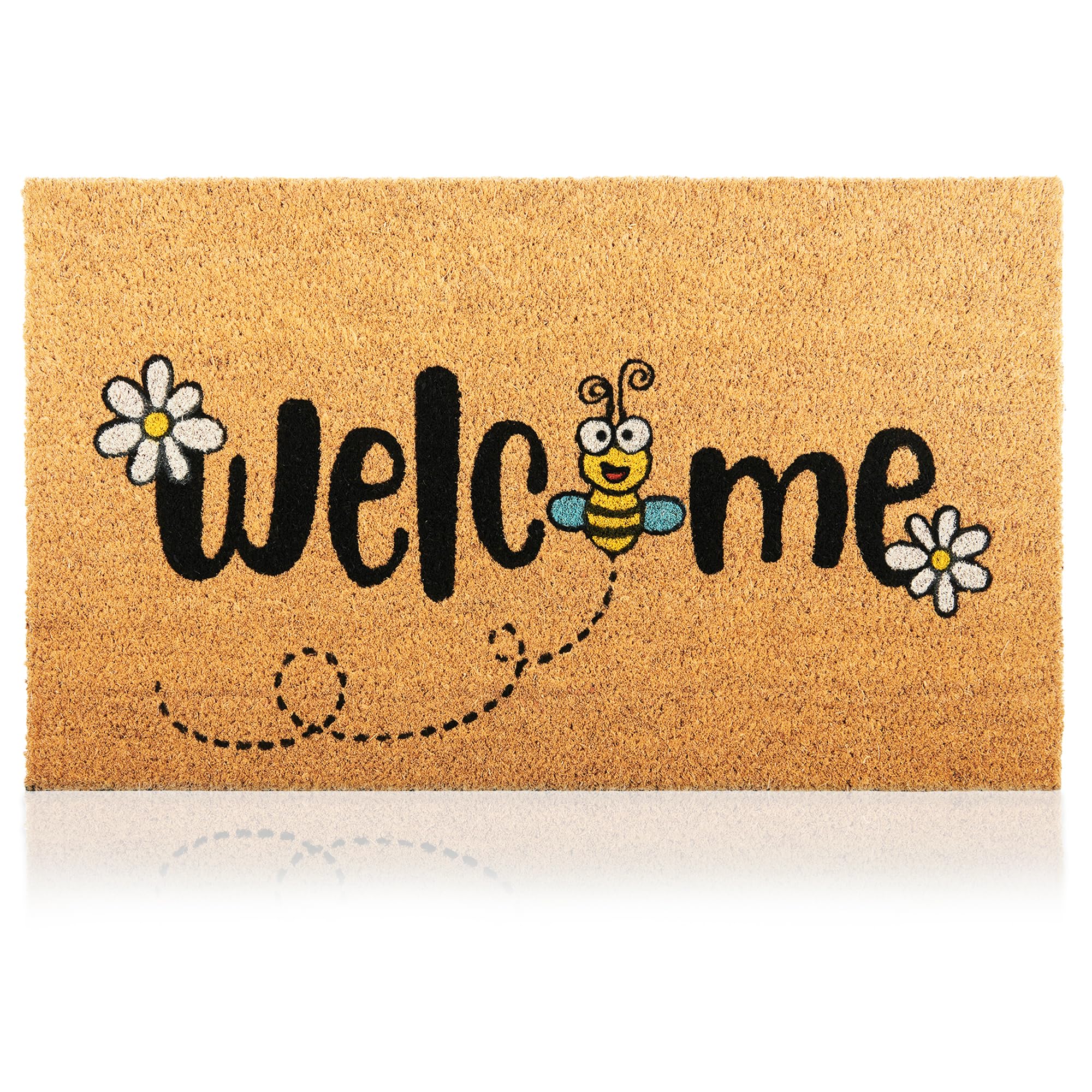 AMARU DOOR MATS felpudo frontal con abeja, bienvenida atractiva