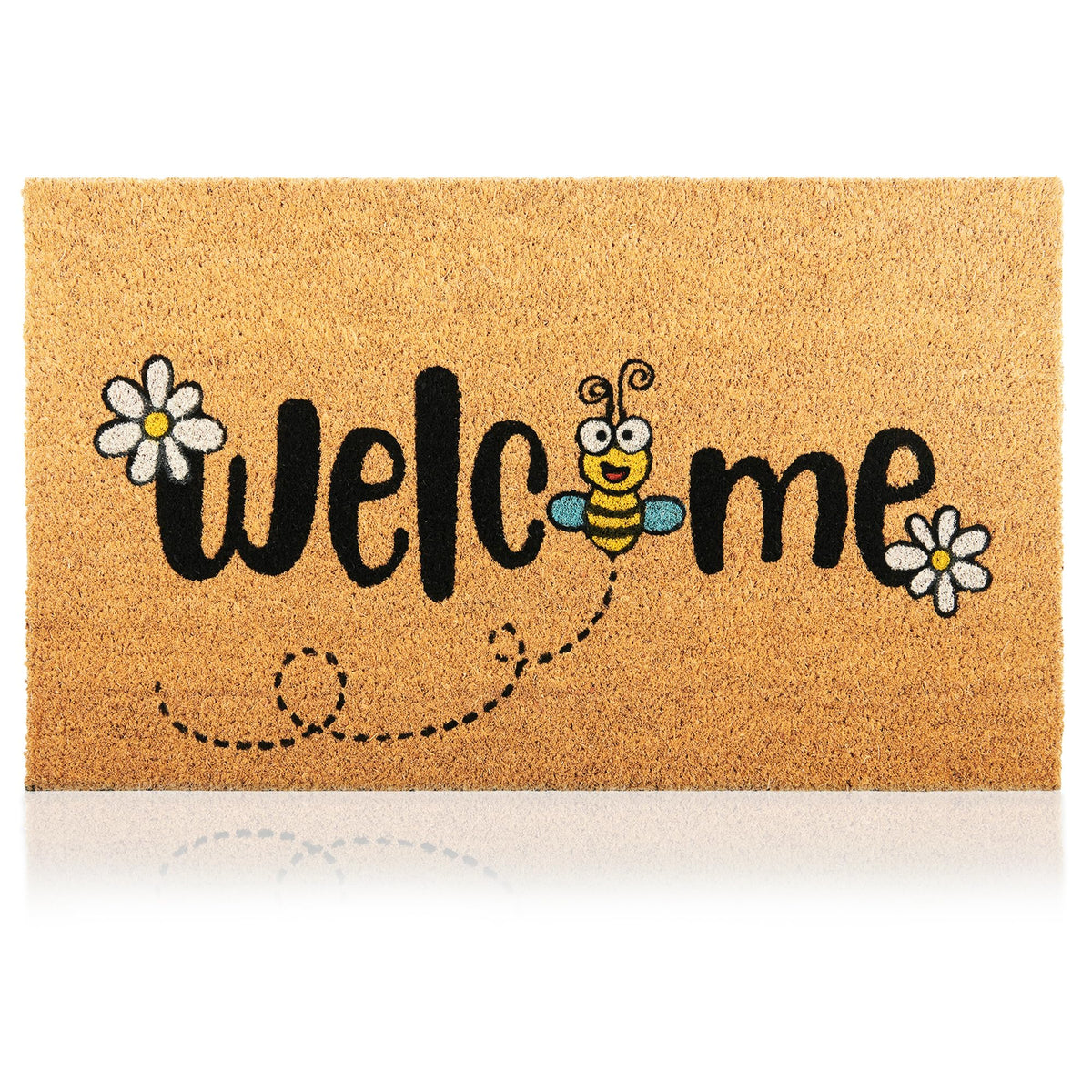 AMARU DOOR MATS felpudo frontal con abeja, bienvenida atractiva