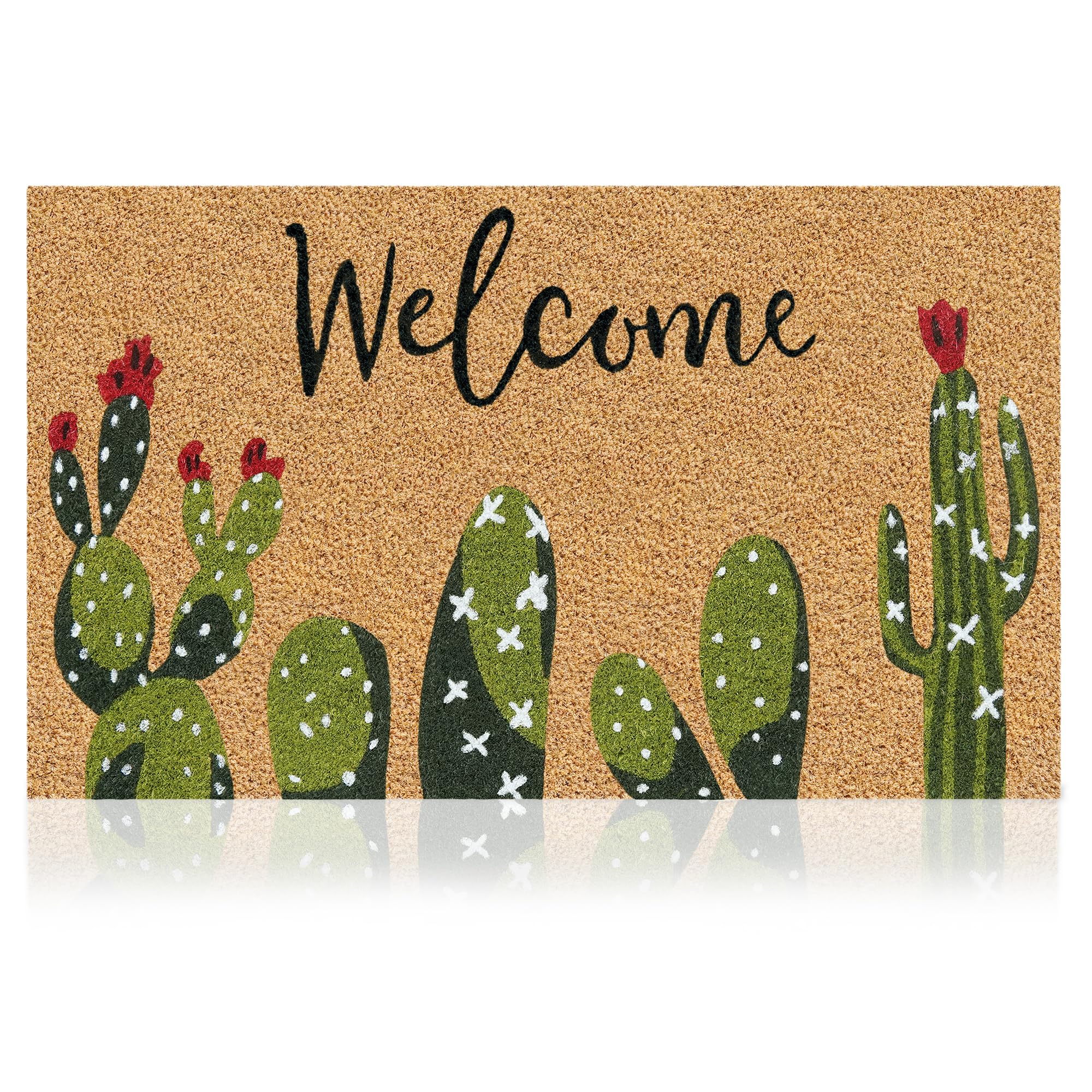 AMARU DOOR MATS felpudo frontal con cactus, bienvenida estilosa