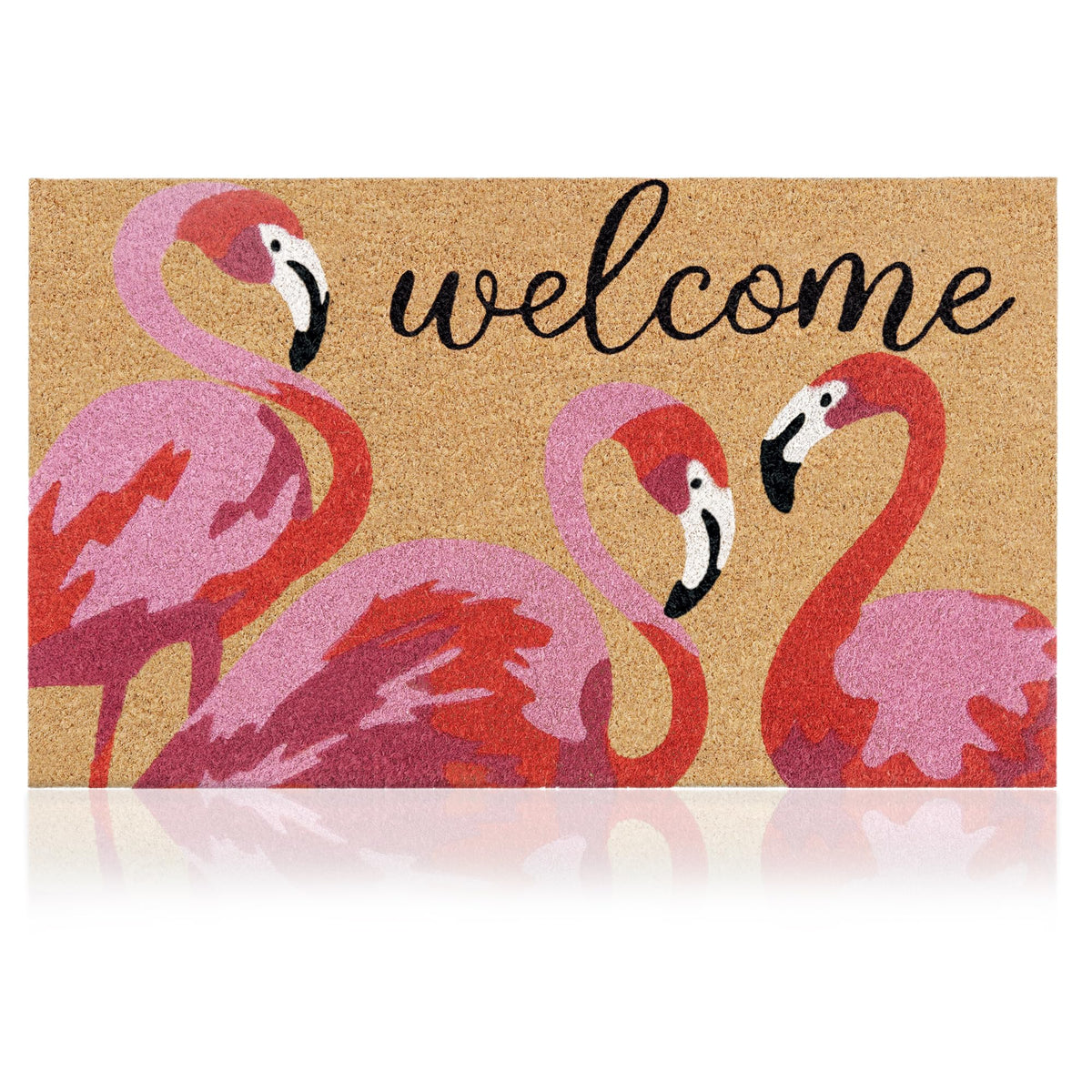 AMARU DOOR MATS felpudo frontal con flamencos, acento decorativo y entrada limpia