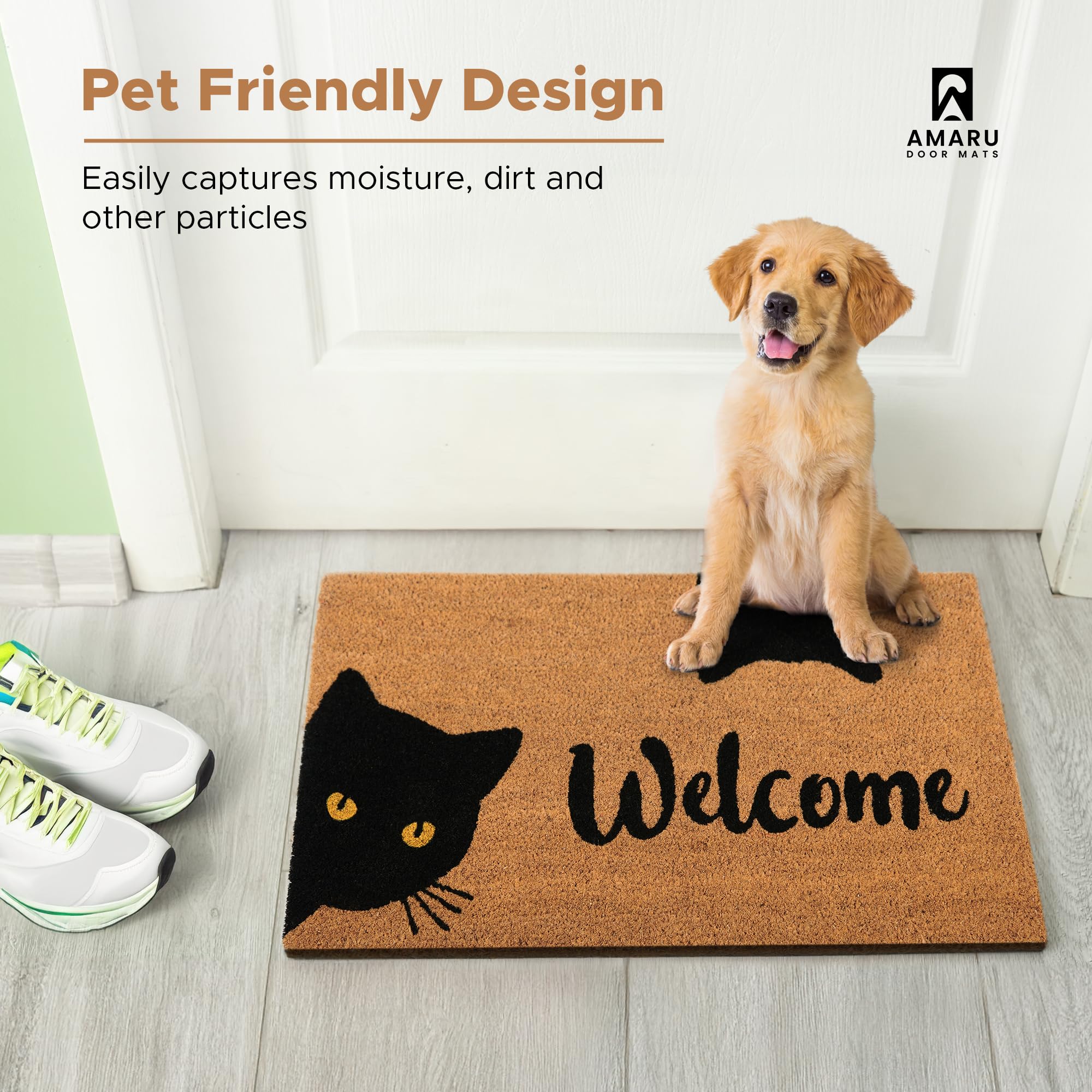 AMARU DOOR MATS presentación tipo regalo perfecto para casa nueva o cumpleaños