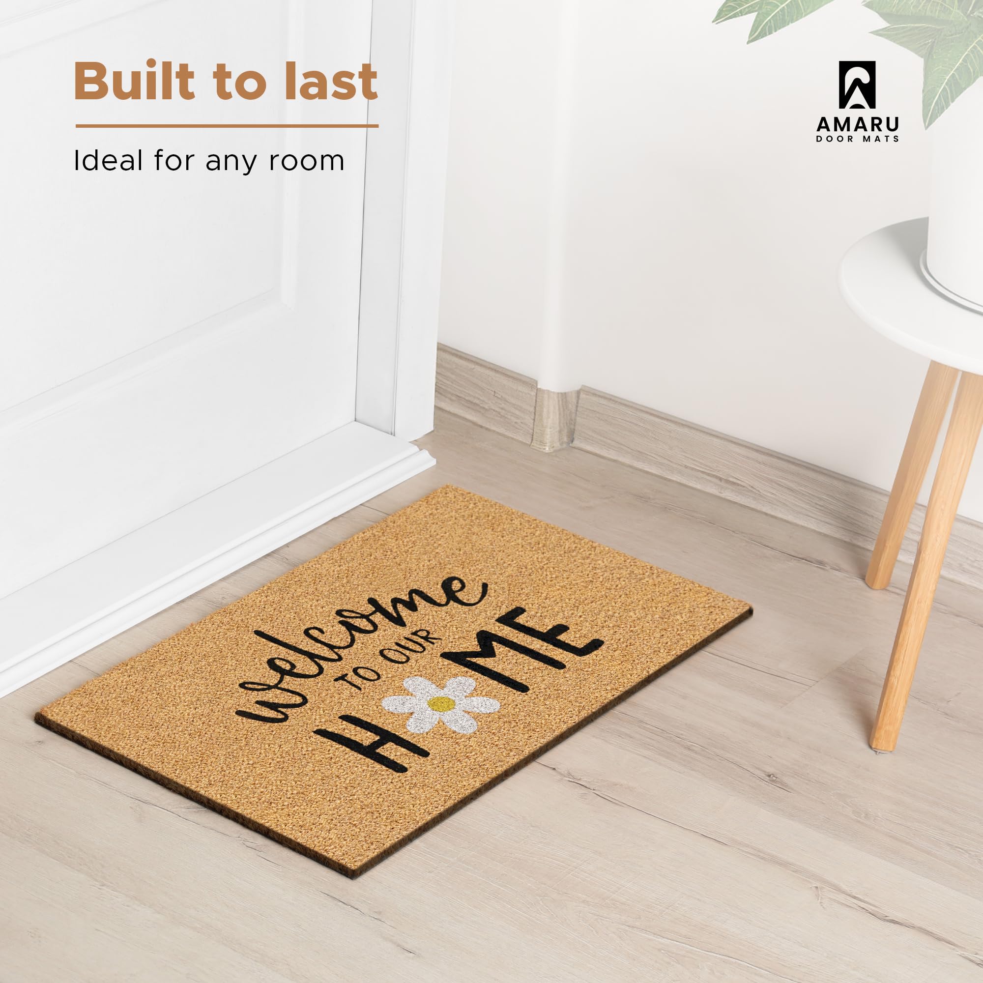 AMARU DOOR MATS felpudo envuelto como regalo para mudanza o bienvenida
