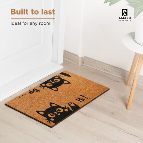 AMARU DOOR MATS respaldo antideslizante mostrando estabilidad y seguridad