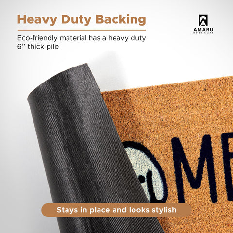 AMARU DOOR MATS comparación de tamaño ideal para puertas estándar