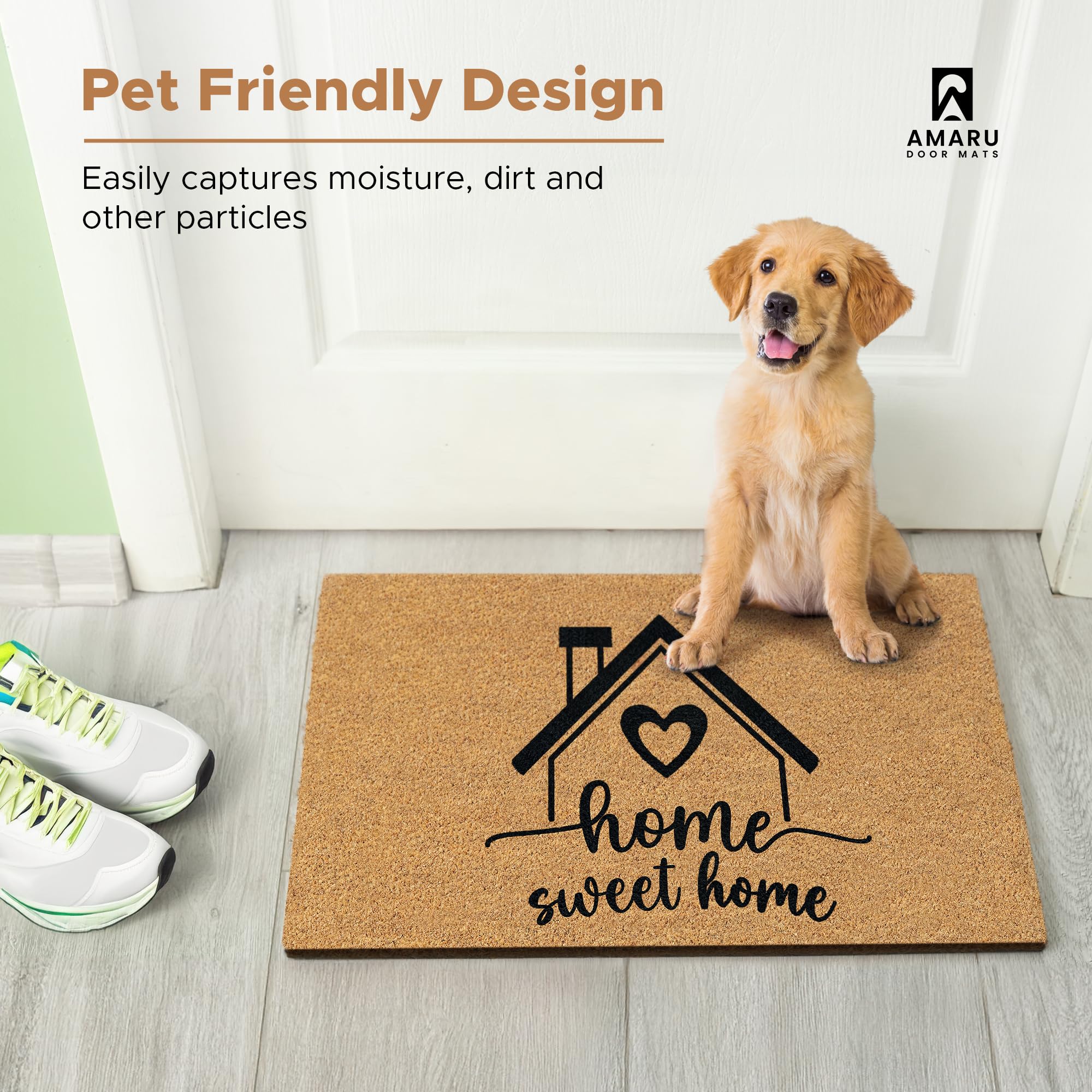 AMARU DOOR MATS en recibidor manteniendo suelos más limpios