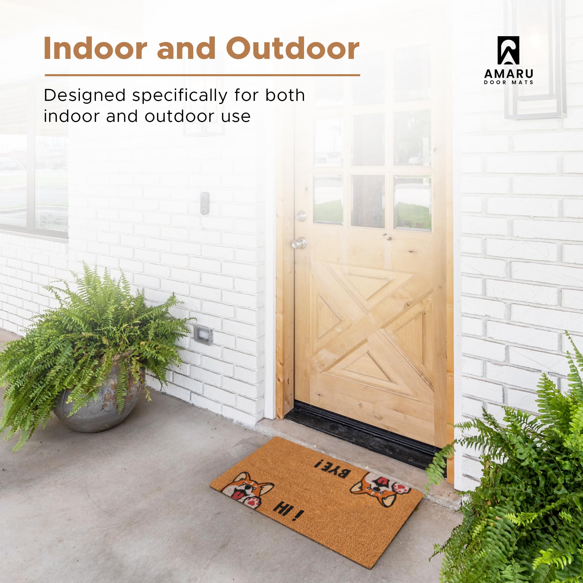 AMARU DOOR MATS colocado en entrada mostrando aspecto acogedor y limpio