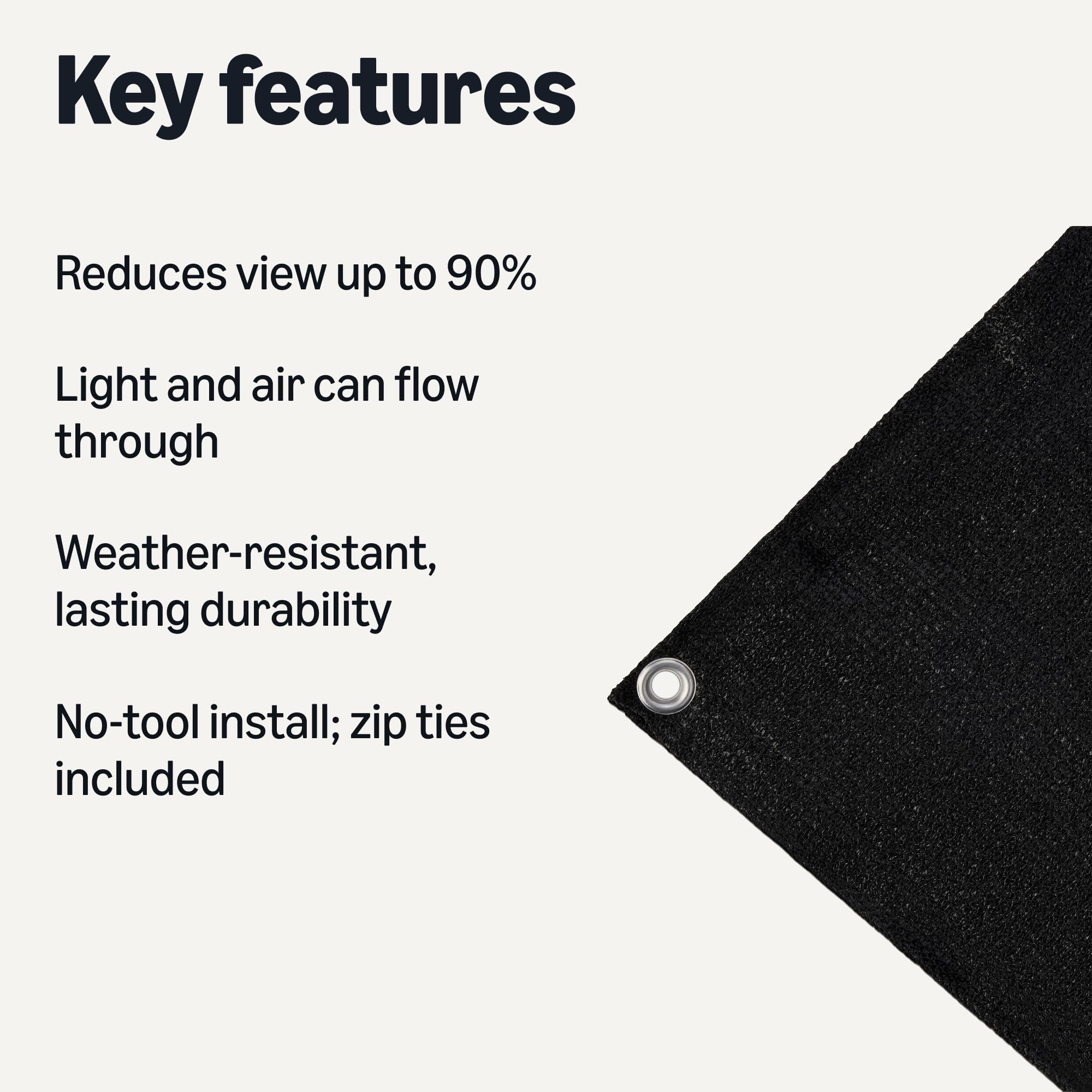 Amazon Basics detalle de textura de HDPE que demuestra resistencia y flujo de aire