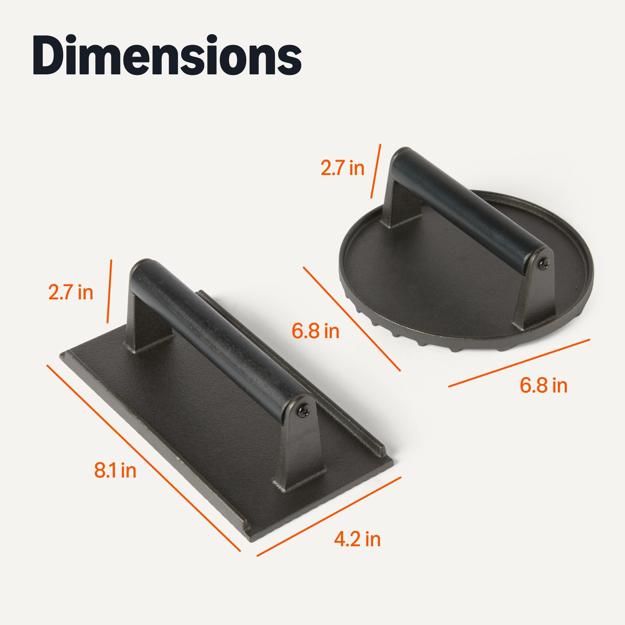 Amazon Basics primer plano del mango de madera para agarre cómodo y menor calor