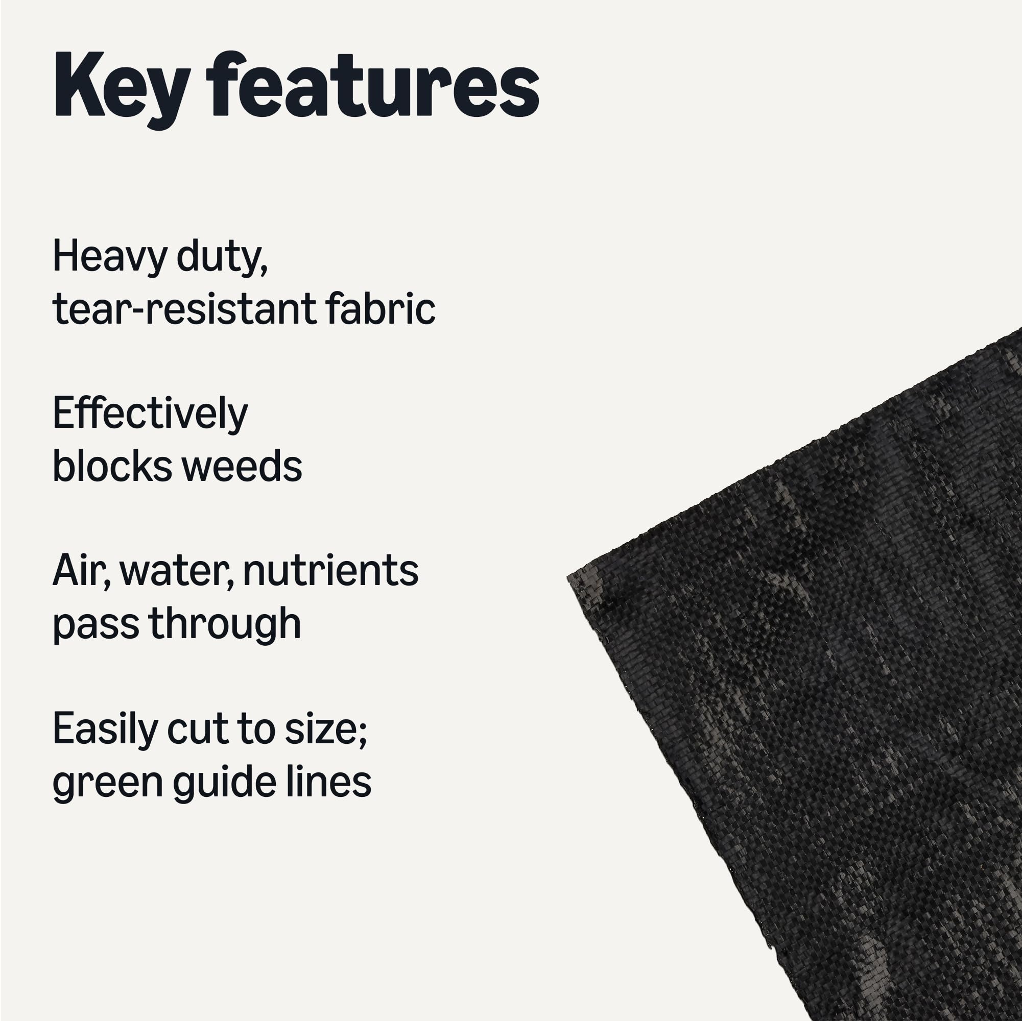 Amazon Basics textura del tejido reforzado que muestra resistencia y drenaje
