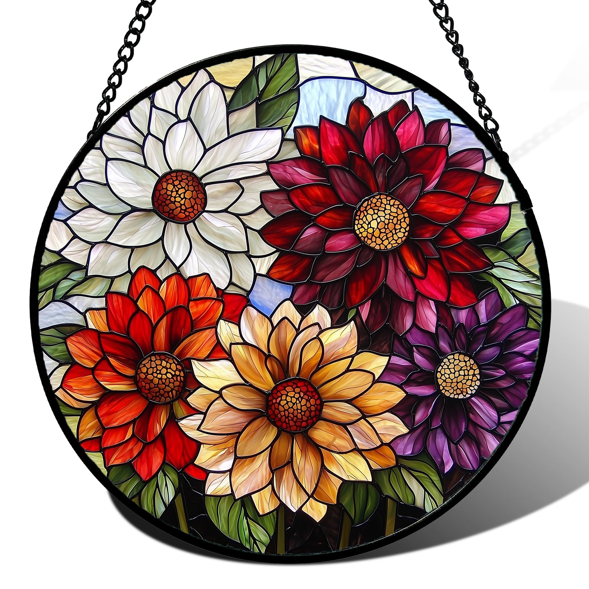 AMDERVEN dahlia vista frontal mostrando colores vibrantes y atractivo decorativo