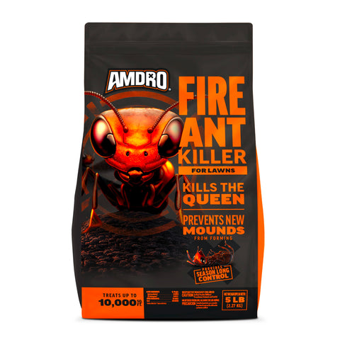 Amdro paquete frontal mostrando 5 lb y control prolongado