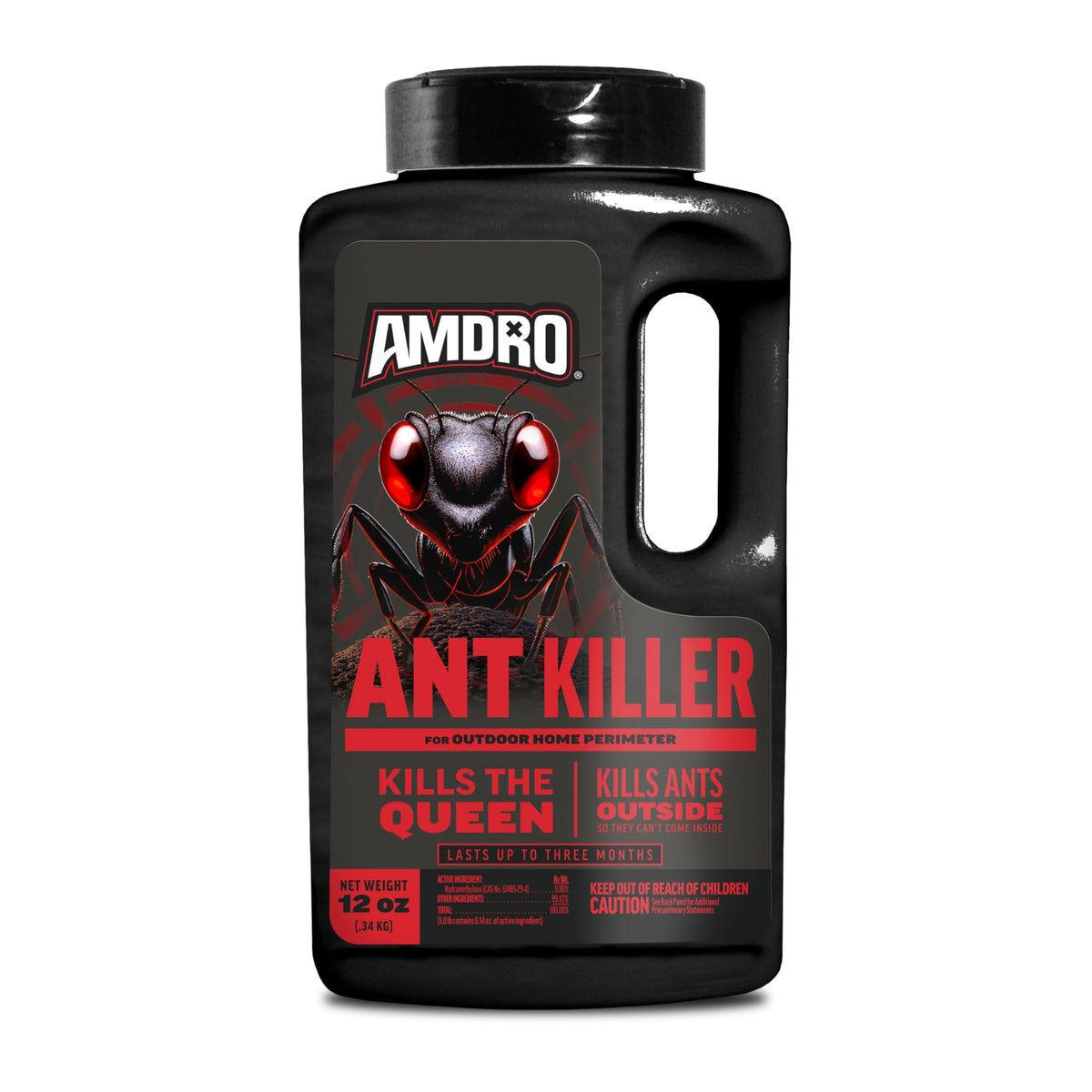 Amdro envase frontal mostrando diseño y beneficio de protección perimetral