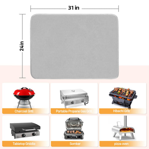 Amerbro superficie de mesa protegida de grasa y salpicaduras, mantén limpio