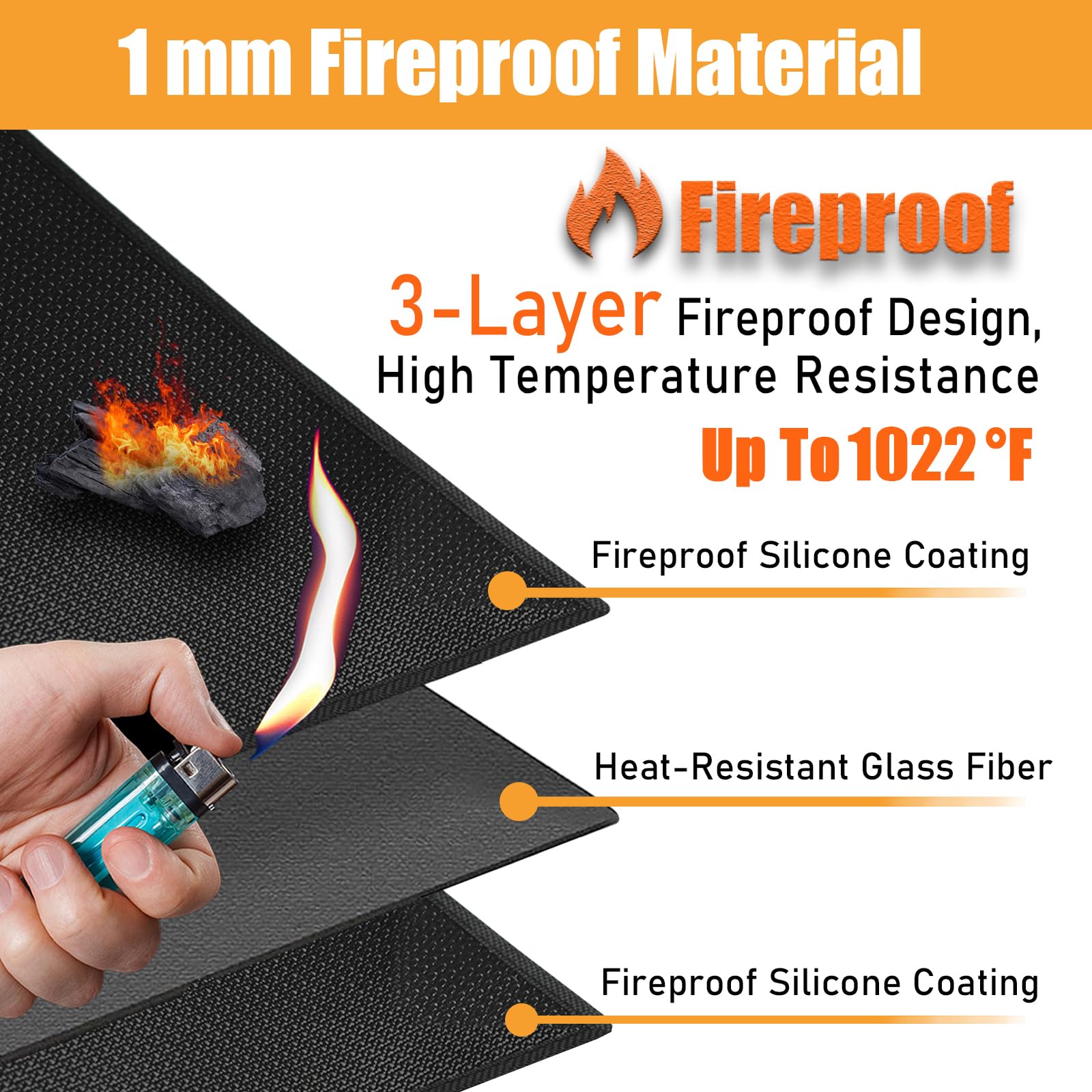 Amerbro textura de silicona resistente mostrando superficie antiadherente