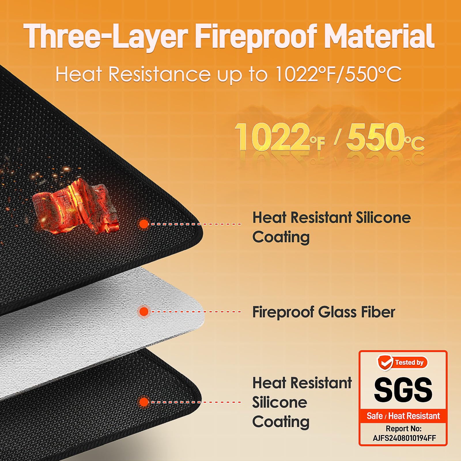 Amerbro primer plano textura de silicona resistente y fácil limpieza