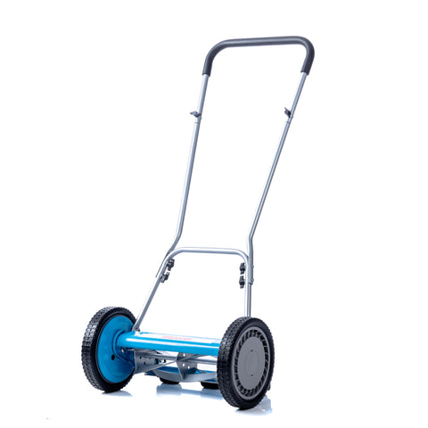 American Lawn Mower 2205-14 vista frontal mostrando diseño compacto y beneficio de maniobrabilidad