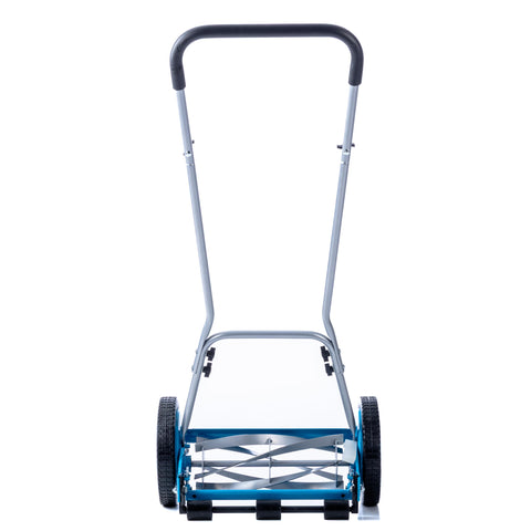 American Lawn Mower 2205-14 detalle de las ruedas que facilita maniobras en césped