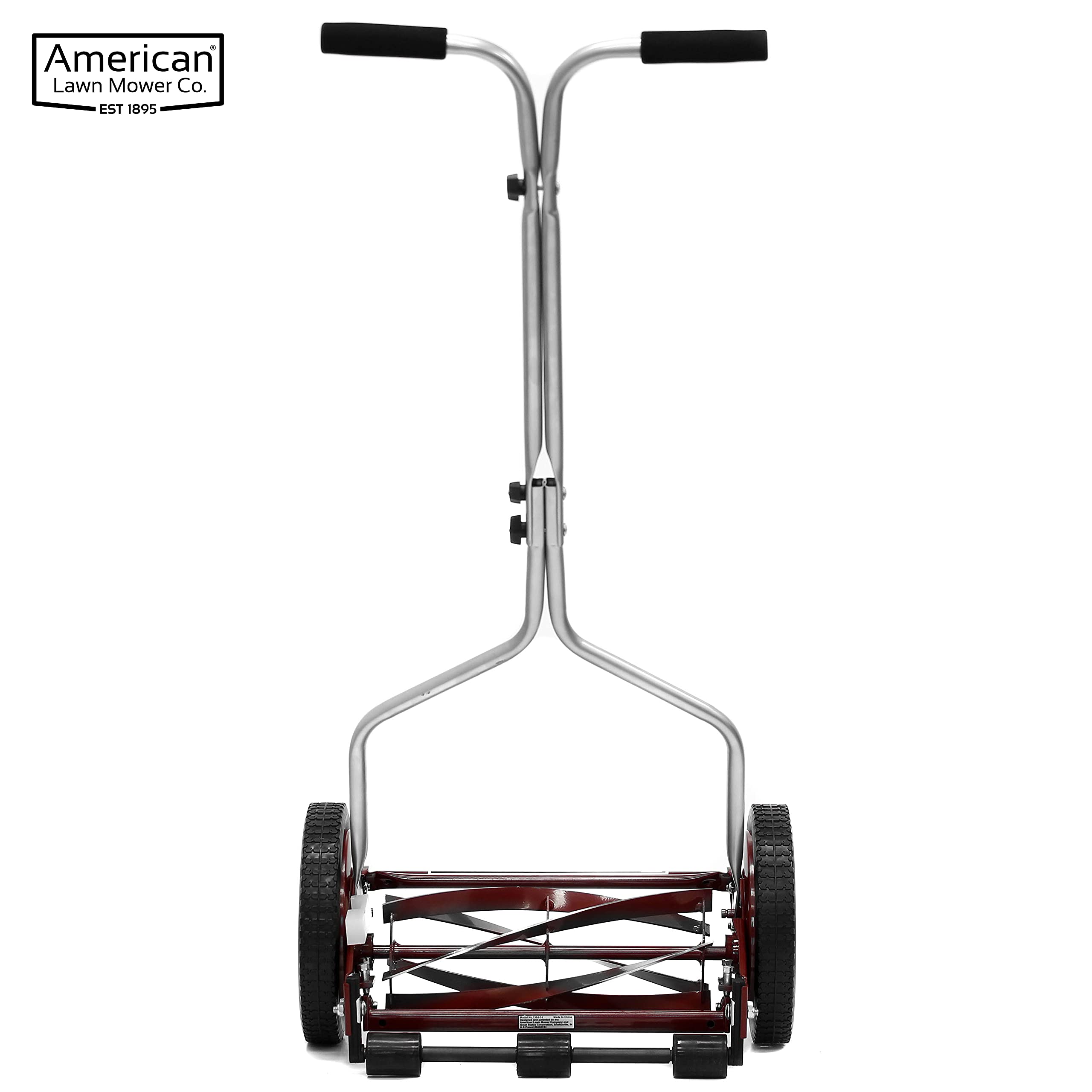 American Lawn Mower Company uso en jardín urbano, silencioso y sin emisiones