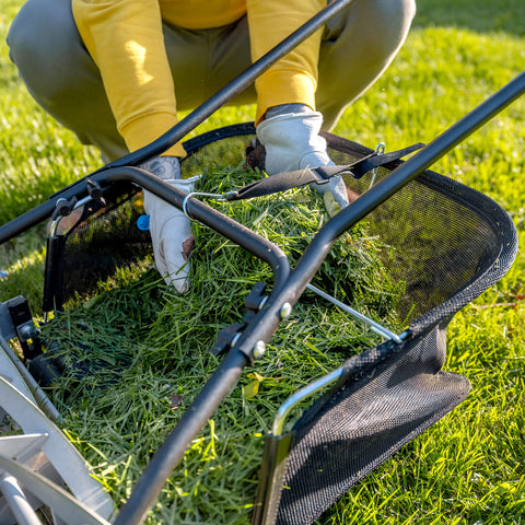 American Lawn Mower etiqueta con instrucciones para montaje paso a paso