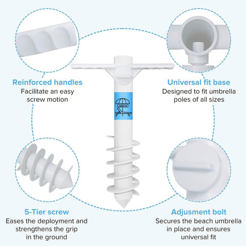 AMMSUN primer plano de las 5 espirales para mayor agarre
